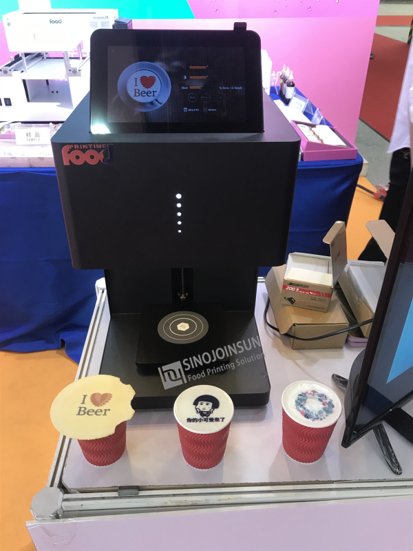 Кофейный принтер Sianojoinsun показан на EXPO Food Expo